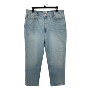 Hudson jeans Noa mid rise crop denim light blue size 34